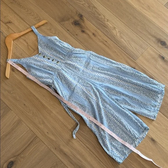 M&S Blue Floral Sleeveless Dress - Picture 4 of 8